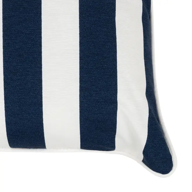 ALMOFADA 45 CM BLUESTRIPE - AZUL ESCURO/BRANCO - Foto 4