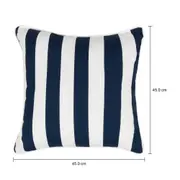 ALMOFADA 45 CM BLUESTRIPE - AZUL ESCURO/BRANCO - Foto 5