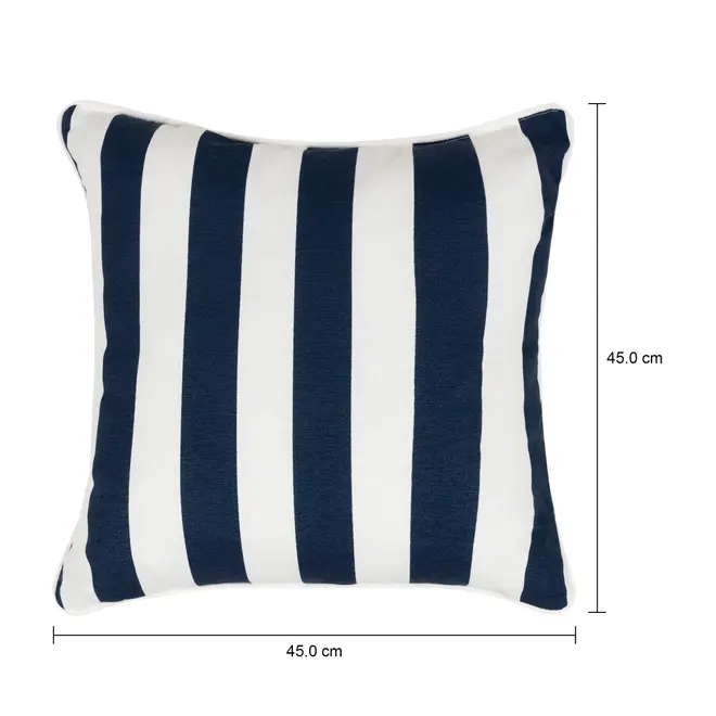 ALMOFADA 45 CM BLUESTRIPE - AZUL ESCURO/BRANCO - Foto 5