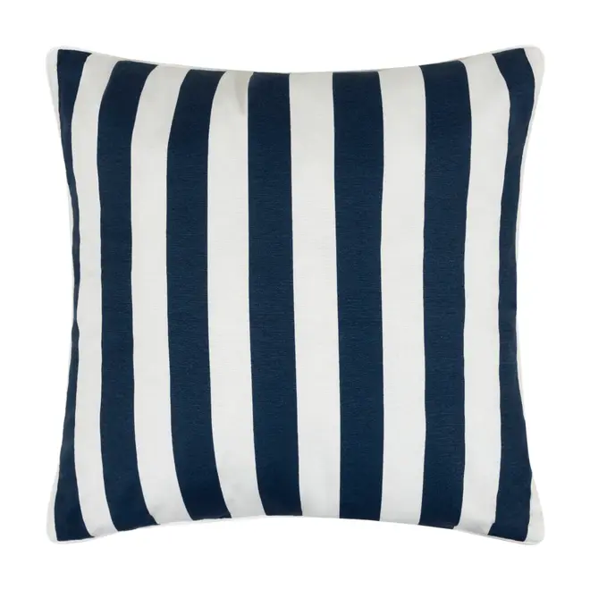ALMOFADA 60 CM BLUESTRIPE - AZUL ESCURO/BRANCO - Foto 1