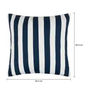 ALMOFADA 60 CM BLUESTRIPE - AZUL ESCURO/BRANCO - Foto 5