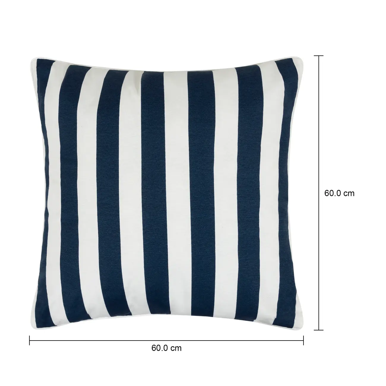 ALMOFADA 60 CM BLUESTRIPE - AZUL ESCURO/BRANCO - Foto 5