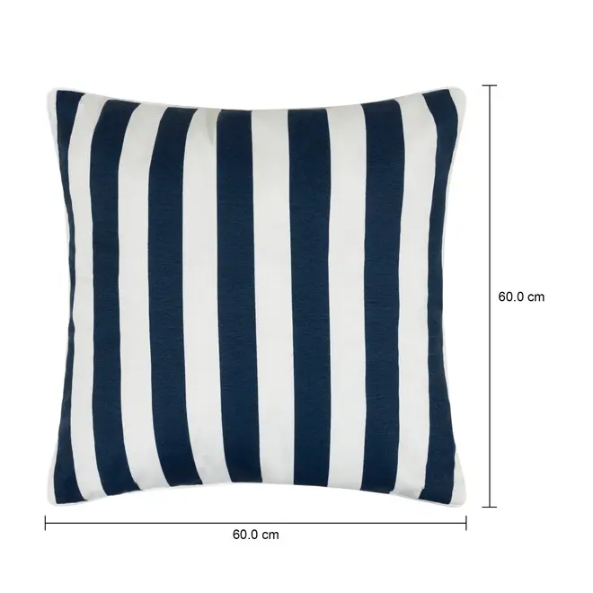 ALMOFADA 60 CM BLUESTRIPE - AZUL ESCURO/BRANCO - Foto 5