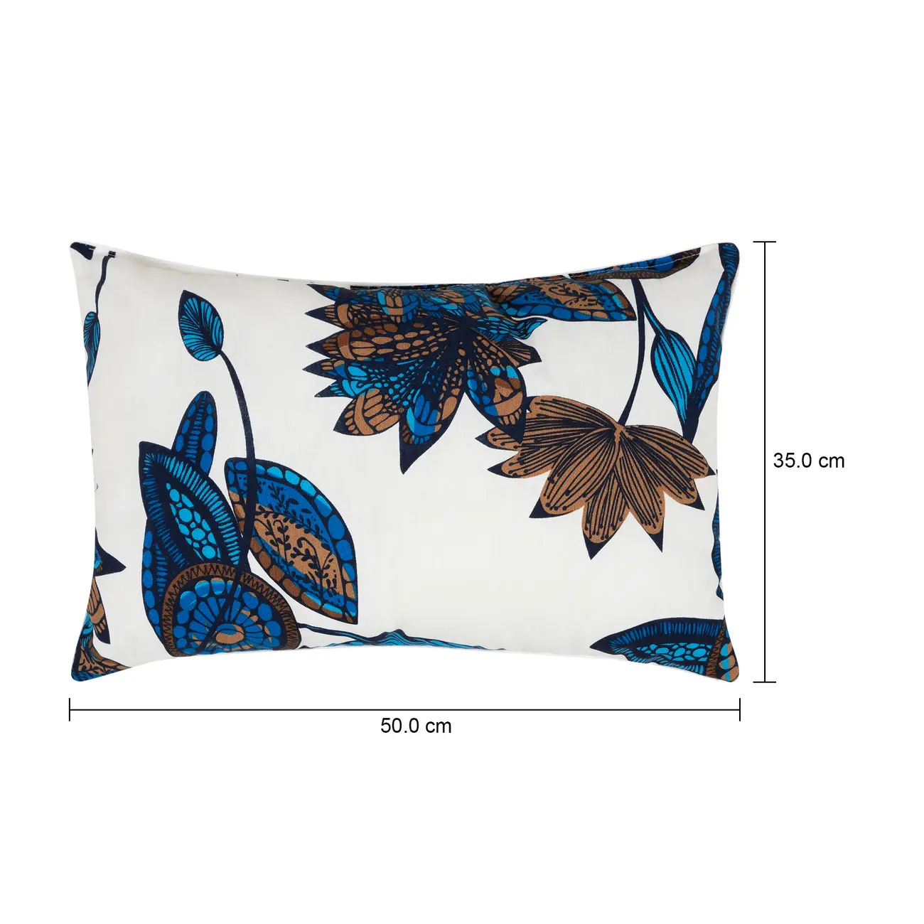 ALMOFADA 50 CM X 32 CM MAR E TERRA - AZUL/MARROM - Foto 5
