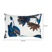 ALMOFADA 50 CM X 32 CM MAR E TERRA - AZUL/MARROM - Foto 5