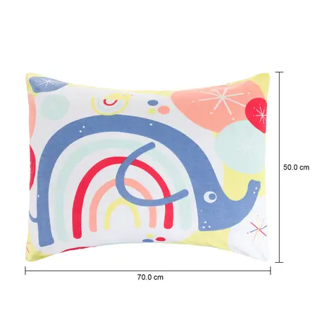 Imagem com medidas do produto FRONHA 50 CM X 70 CM ARCA-ÍRIS CLOSE