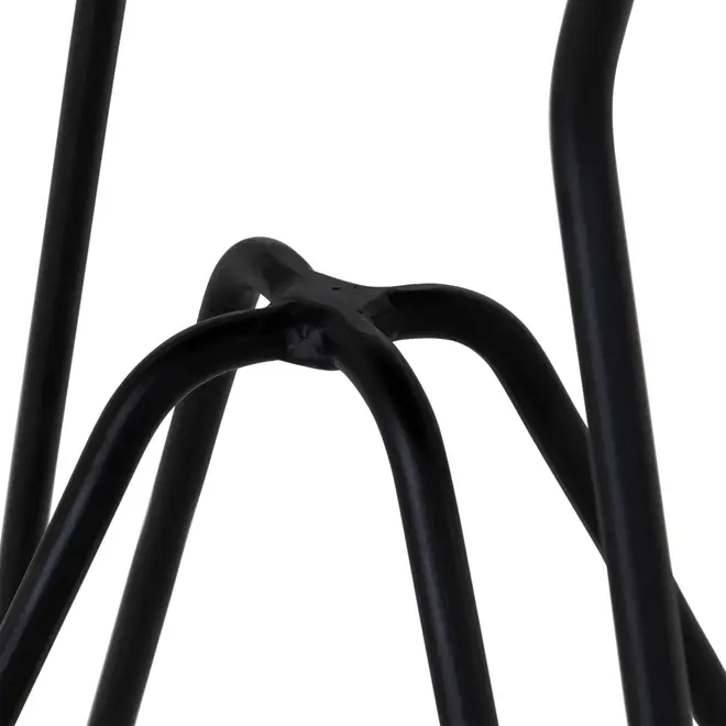 DREW MESA LATERAL BAIXA REDONDA 42 CM - PRETO/NOZES - Foto 4