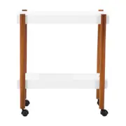 CARRINHO 62 CM X 30 CM JUCA - NOZES/BRANCO - Foto 1