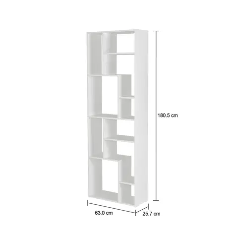 Imagem com medidas do produto STUTTGART ESTANTE 63 CM X 1,83 M