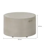 MESA DE CENTRO REDONDA 52 CM BETON RESIN - KONKRET - Foto 5