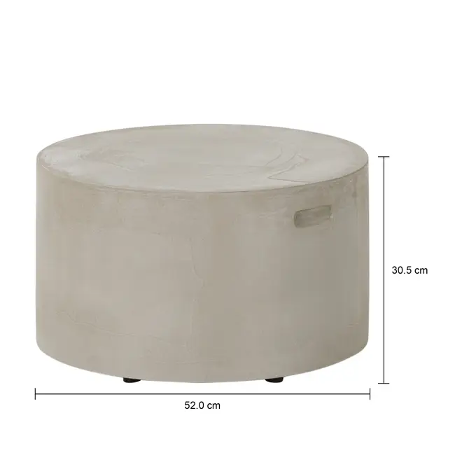 MESA DE CENTRO REDONDA 52 CM BETON RESIN - KONKRET - Foto 5