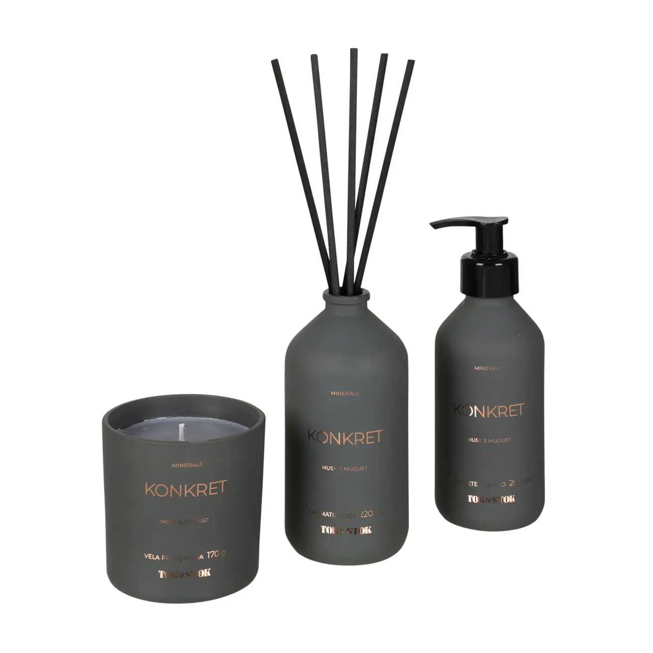 SABONETE LÍQUIDO KONKRET 200 ML MINERALS - KONKRET/PRETO - Foto 4
