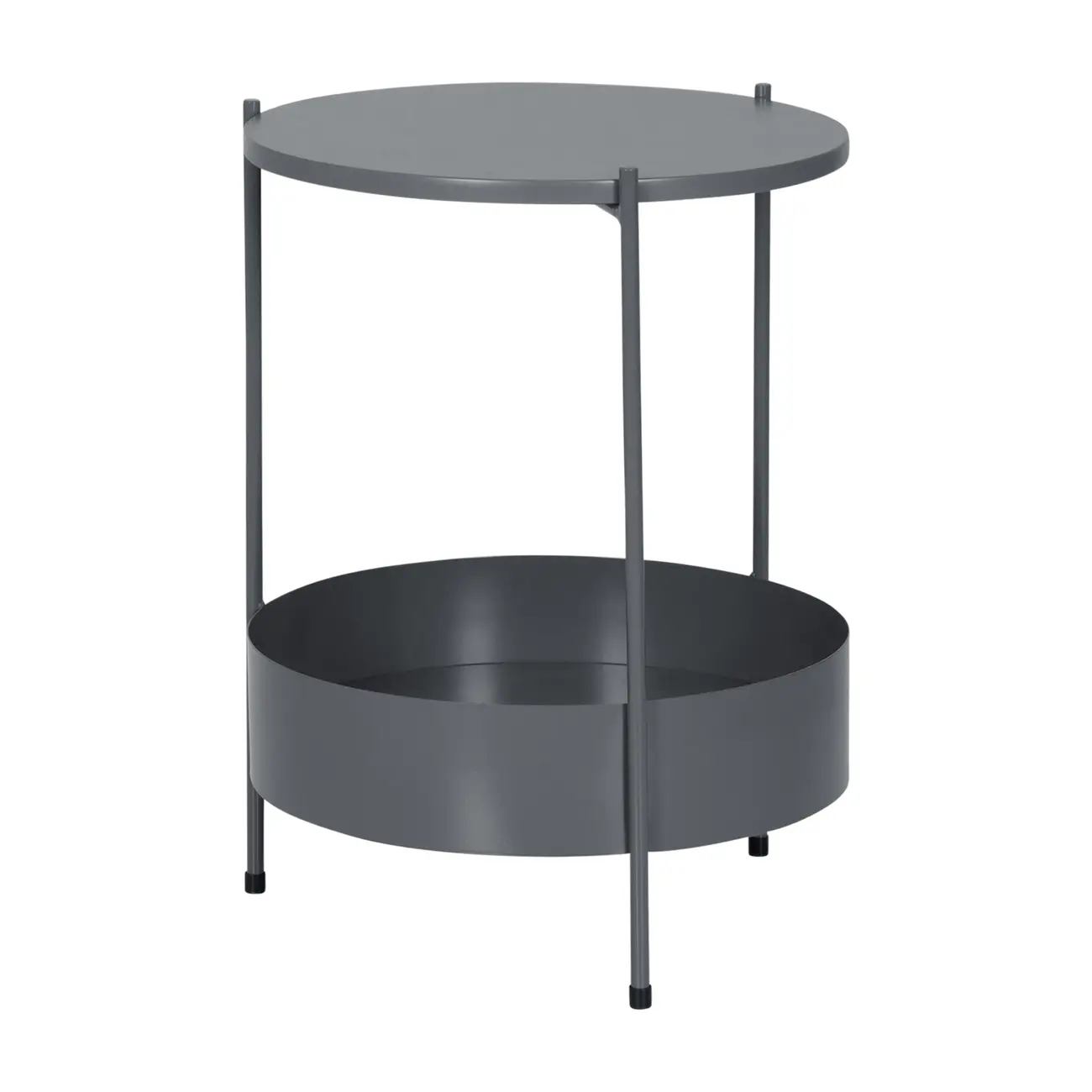 MESA LATERAL REDONDA 40 CM ZAKIM - KONKRET - Foto 2