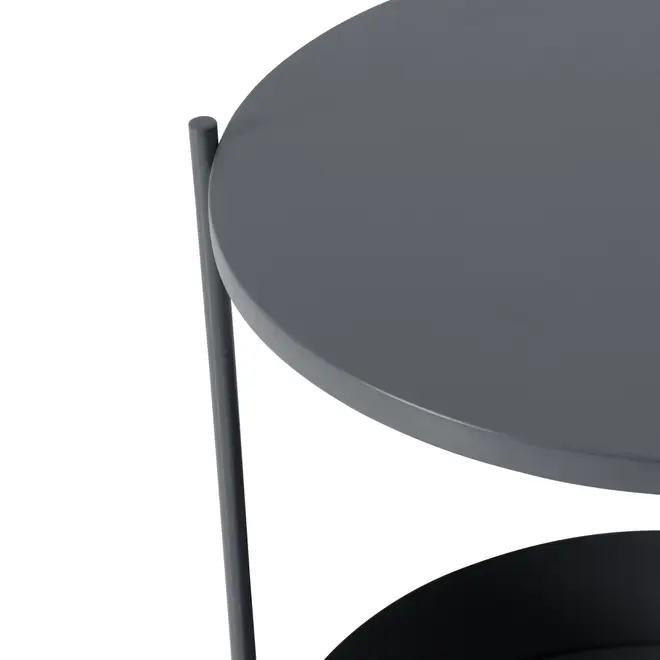MESA LATERAL REDONDA 40 CM ZAKIM - KONKRET - Foto 3