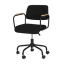 PRETO/PRETO - CADEIRA HOME OFFICE CARTE ELBOW