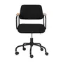 CADEIRA HOME OFFICE CARTE ELBOW - PRETO/PRETO - Foto 2