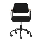 CADEIRA HOME OFFICE CARTE ELBOW - PRETO/PRETO - Foto 2