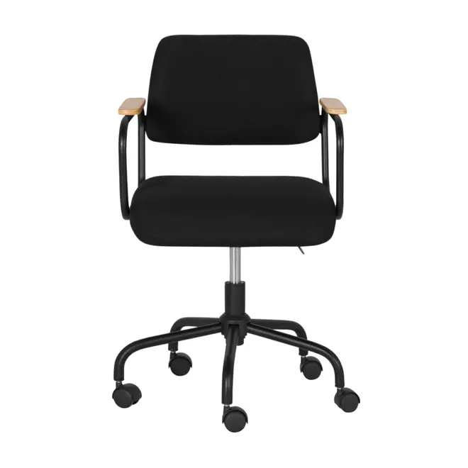 CADEIRA HOME OFFICE CARTE ELBOW - PRETO/PRETO - Foto 2