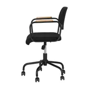 CADEIRA HOME OFFICE CARTE ELBOW - PRETO/PRETO - Foto 3