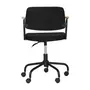 CADEIRA HOME OFFICE CARTE ELBOW - PRETO/PRETO - Foto 4