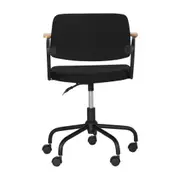 CADEIRA HOME OFFICE CARTE ELBOW - PRETO/PRETO - Foto 4