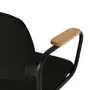 CADEIRA HOME OFFICE CARTE ELBOW - PRETO/PRETO - Foto 5