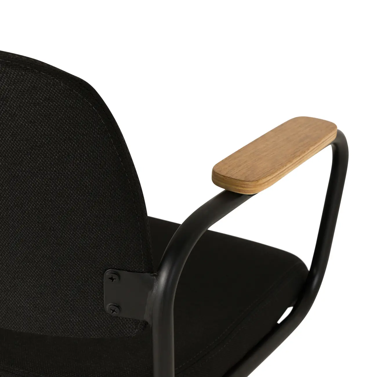 CADEIRA HOME OFFICE CARTE ELBOW - PRETO/PRETO - Foto 5