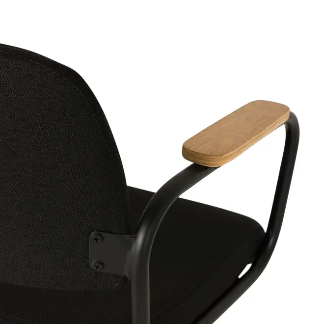 CADEIRA HOME OFFICE CARTE ELBOW - PRETO/PRETO - Foto 5