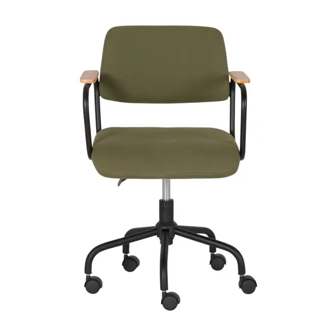 CADEIRA HOME OFFICE CARTE ELBOW - PRETO/MUSGO - Foto 2