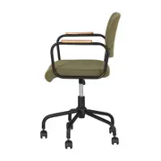 CADEIRA HOME OFFICE CARTE ELBOW - PRETO/MUSGO - Foto 3