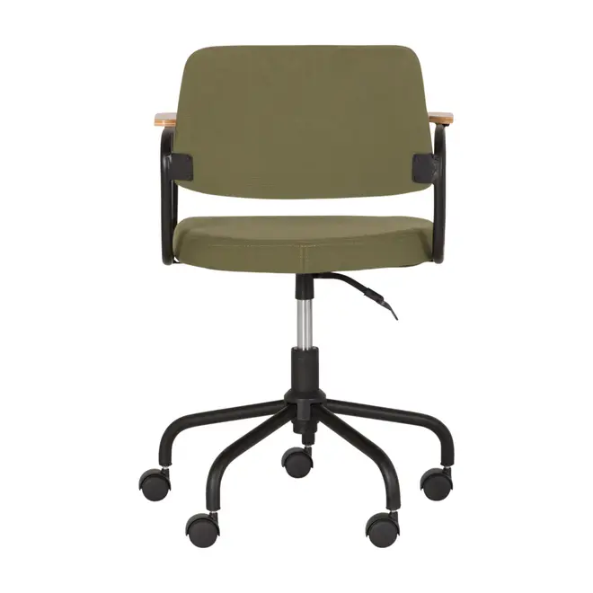 CADEIRA HOME OFFICE CARTE ELBOW - PRETO/MUSGO - Foto 4