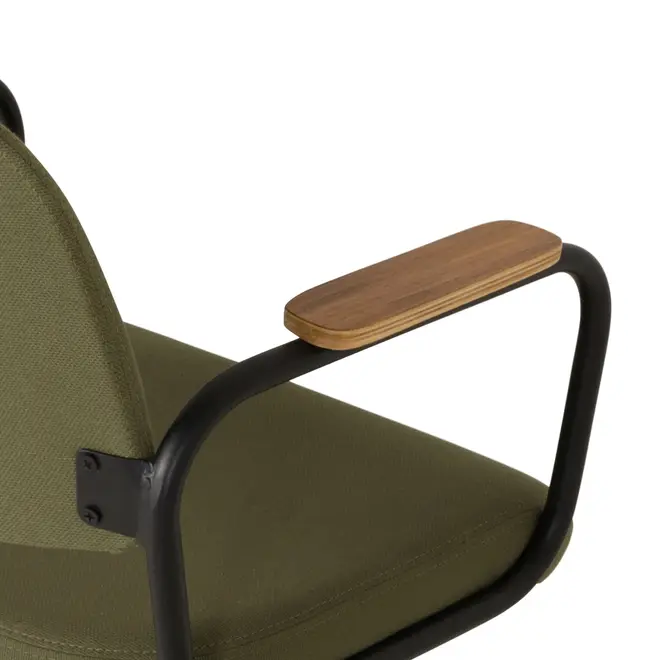 CADEIRA HOME OFFICE CARTE ELBOW - PRETO/MUSGO - Foto 7