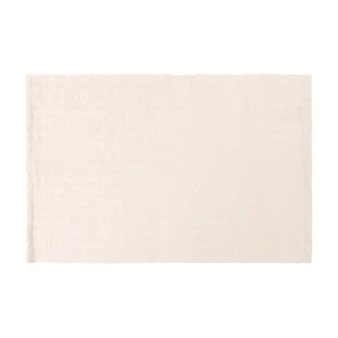 LUGAR AMERICANO 30 CM X 50 CM ALGODOEIRO - NATURAL/BRANCO - Foto 1