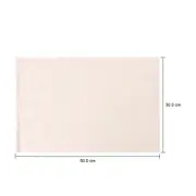 LUGAR AMERICANO 30 CM X 50 CM ALGODOEIRO - NATURAL/BRANCO - Foto 4