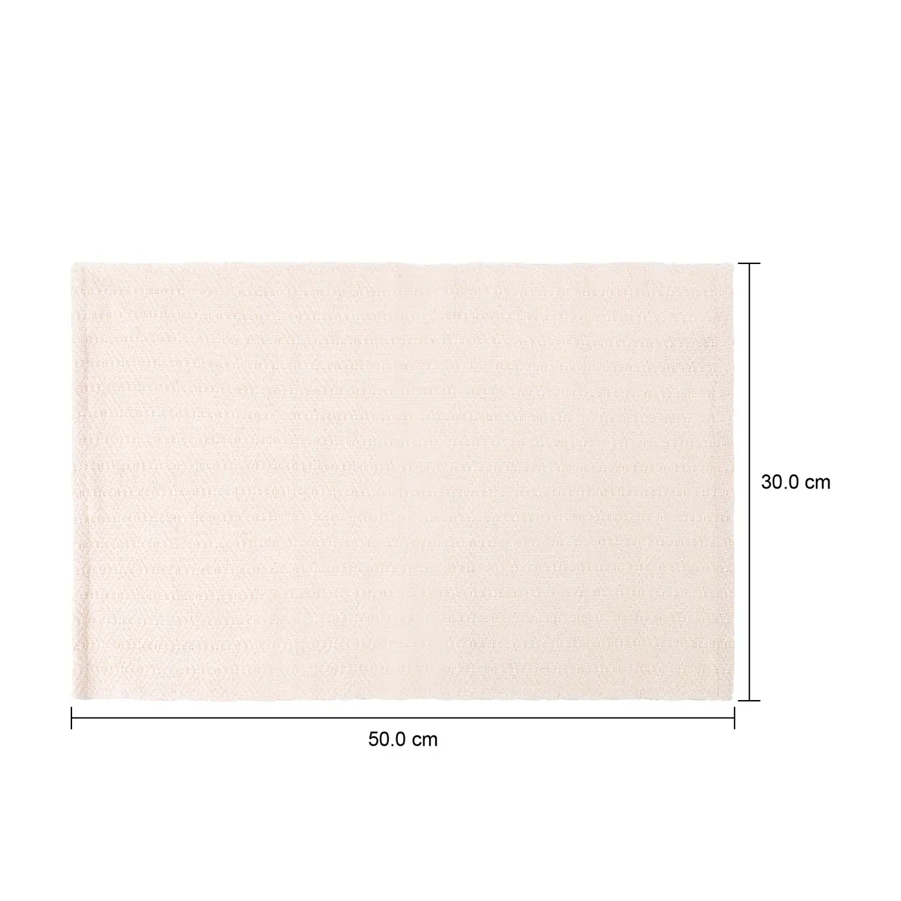 LUGAR AMERICANO 30 CM X 50 CM ALGODOEIRO - NATURAL/BRANCO - Foto 4