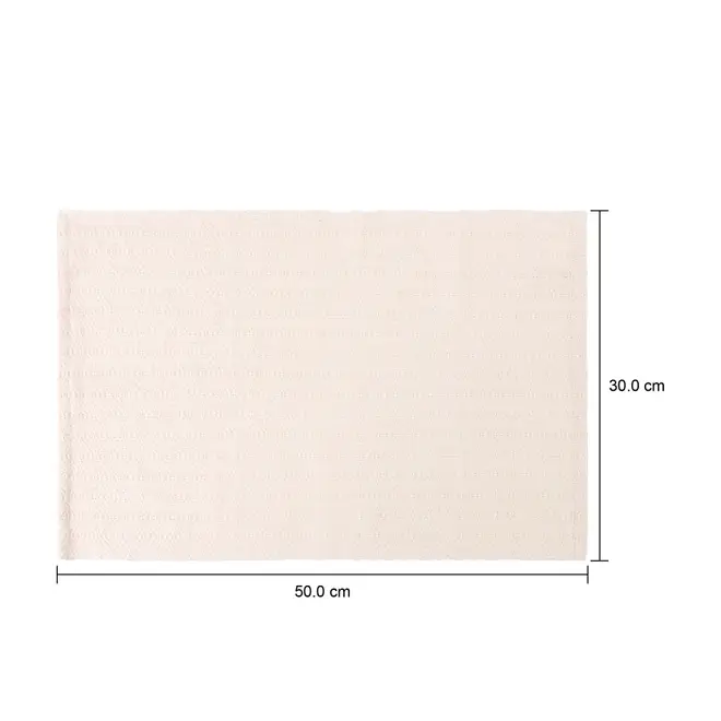 LUGAR AMERICANO 30 CM X 50 CM ALGODOEIRO - NATURAL/BRANCO - Foto 4