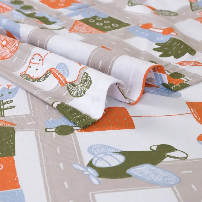 LENÇOL JÚNIOR INFANTIL 1,60 M X 1,90 M CRIAMUNDOS - BRANCO/MULTICOR - Foto 2