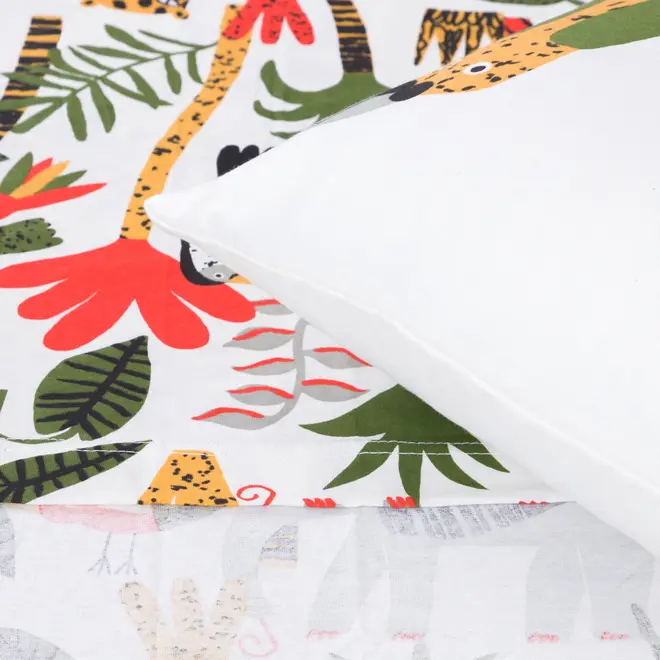 LENÇOL JÚNIOR INFANTIL 1,60 M X 1,90 M BICHARADA - OFF WHITE/ MULTICOR - Foto 4