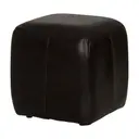COURO PRETO - PUFF COMFY
