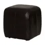 COURO PRETO - PUFF COMFY