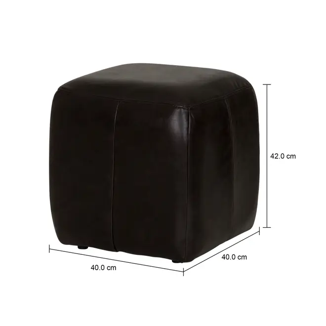 PUFF COMFY - COURO PRETO - Foto 4