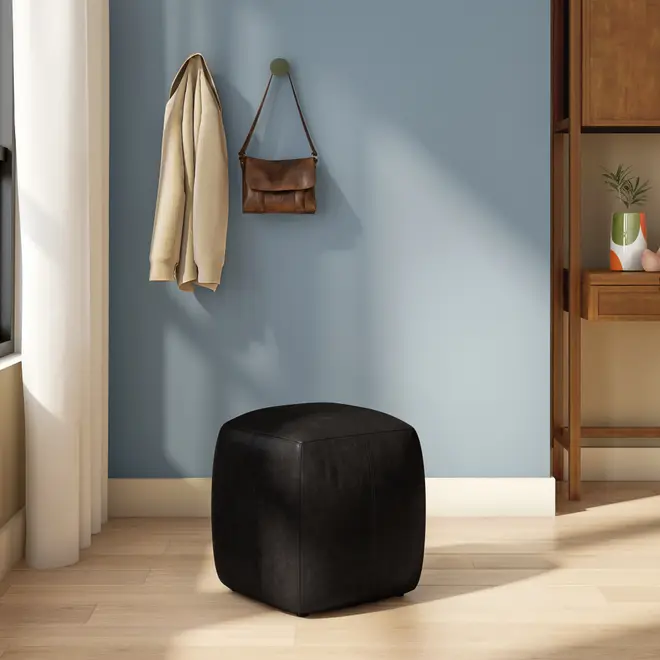 PUFF COMFY - COURO PRETO - Foto 5