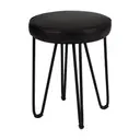 PRETO/OLD PRETO - PUFF REDONDO 33 CM OLD JONES