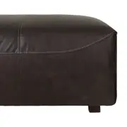 PUFF 80 CM X 80 CM PUB - COURO PRETO - Foto 3
