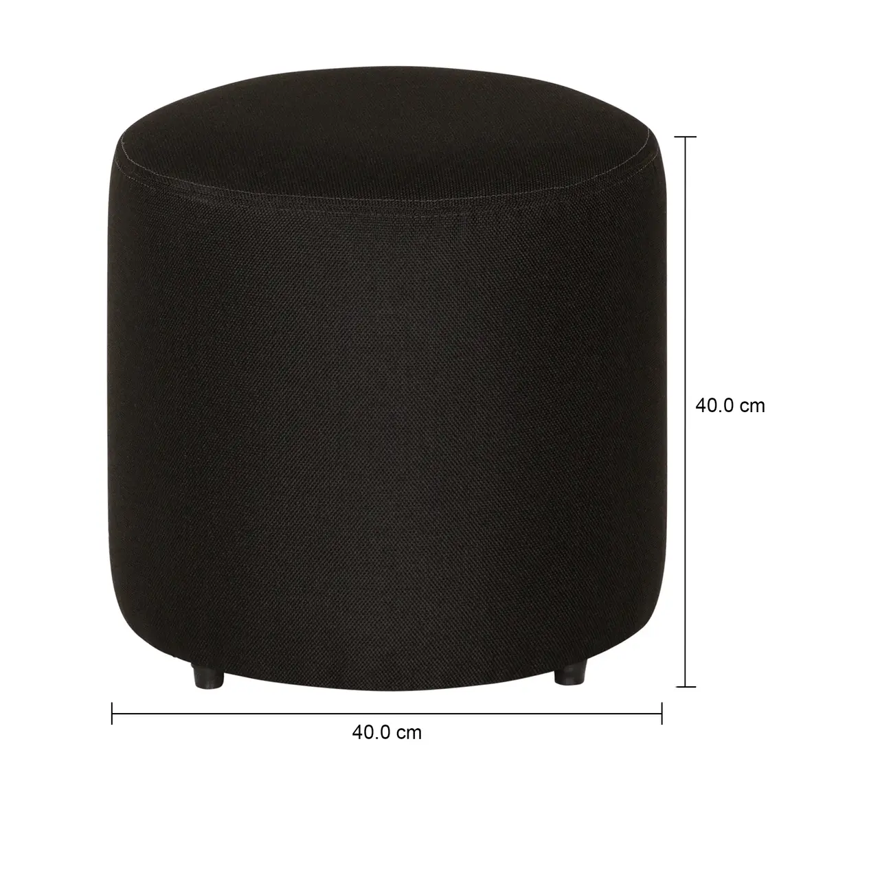 PUFF SET ROUND - PRETO - Foto 4
