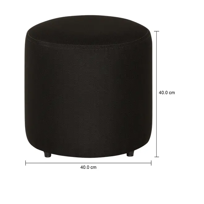 PUFF SET ROUND - PRETO - Foto 4