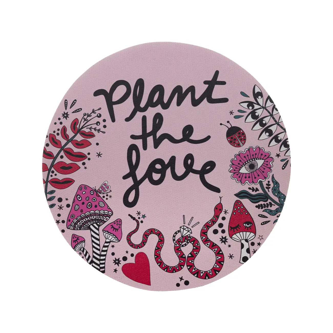 MOUSE PAD PLANT THE LOVE - ROSA/ENGLISH GREEN - Foto 1