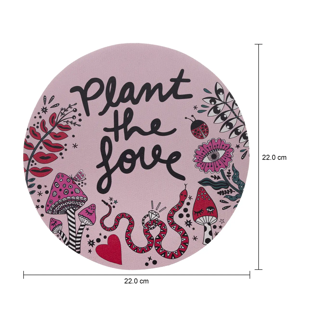 MOUSE PAD PLANT THE LOVE - ROSA/ENGLISH GREEN - Foto 4