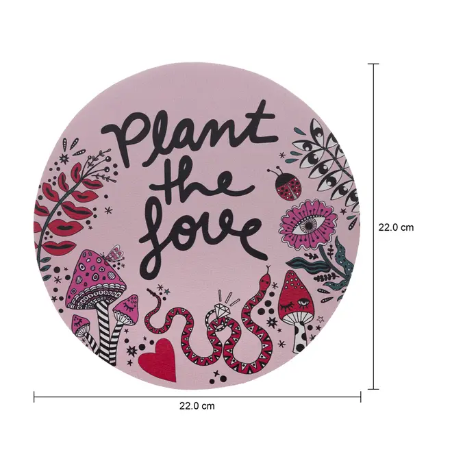 MOUSE PAD PLANT THE LOVE - ROSA/ENGLISH GREEN - Foto 4
