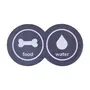 TAPETE PARA COMEDOURO PET FOOD WATER - KONKRET/BRANCO - Foto 1